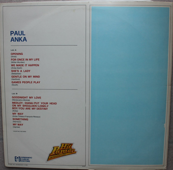 Paul Anka - Paul Anka | Hit Parade International (HP-27) - 2 Paul Anka - Paul Anka | Hit Parade International (HP-27) - 2