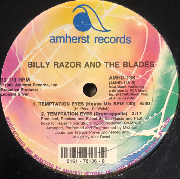Billy Razor & The Blades - Temptation Eyes | Amherst Records (AMHD-136) - 2