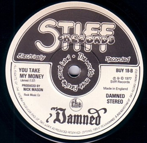 The Damned - Problem Child (7") [Vinyl] | Stiff Records (BUY 18) - 4