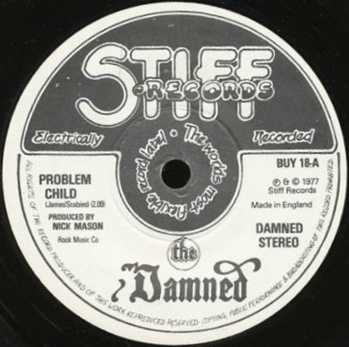 The Damned - Problem Child (7") [Vinyl] | Stiff Records (BUY 18) - 3