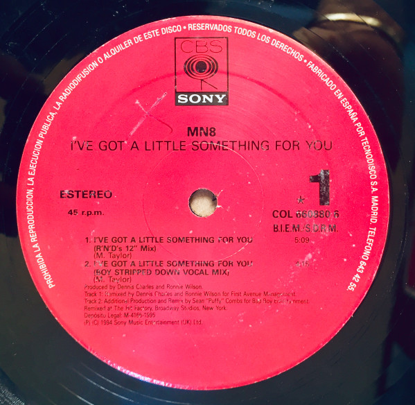 MN8 - I've Got A Little Something For You | CBS/Sony (COL 660880 6) - 3