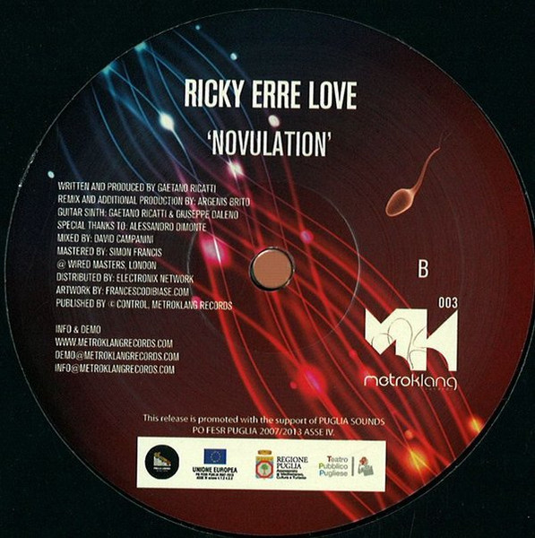 Ricky Erre Love - Novulation | Metroklang Records (MKL003) - 2