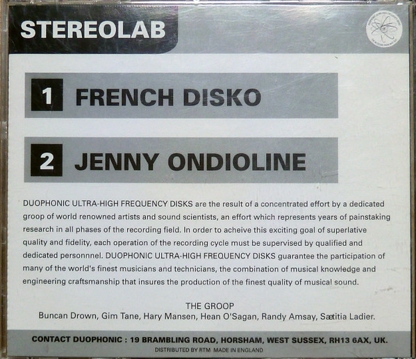 Stereolab - French Disko | Duophonic Ultra High Frequency Disks (D-UHF-D01P) - 4