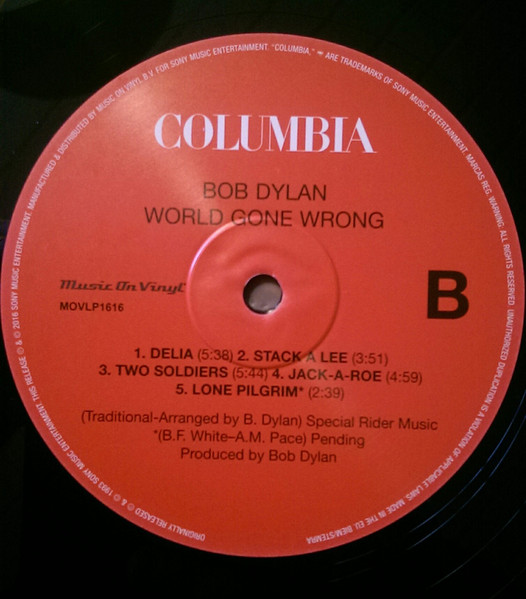 Bob Dylan - World Gone Wrong | Music On Vinyl (MOVLP1616) - 4 Bob Dylan - World Gone Wrong | Music On Vinyl (MOVLP1616) - 4
