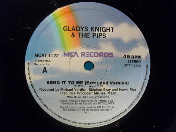 Gladys Knight And The Pips - Send It To Me | MCA Records (MCAT 1122) - 2