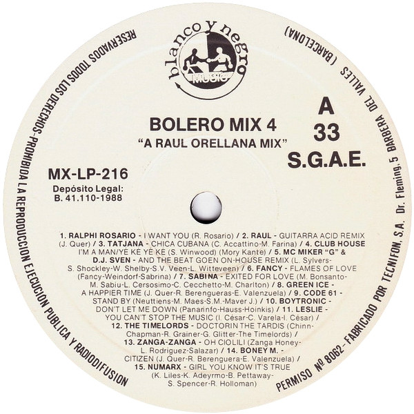 Various - Bolero Mix 4 | Blanco Y Negro (MXLP-216) - 3 Various - Bolero Mix 4 | Blanco Y Negro (MXLP-216) - 3