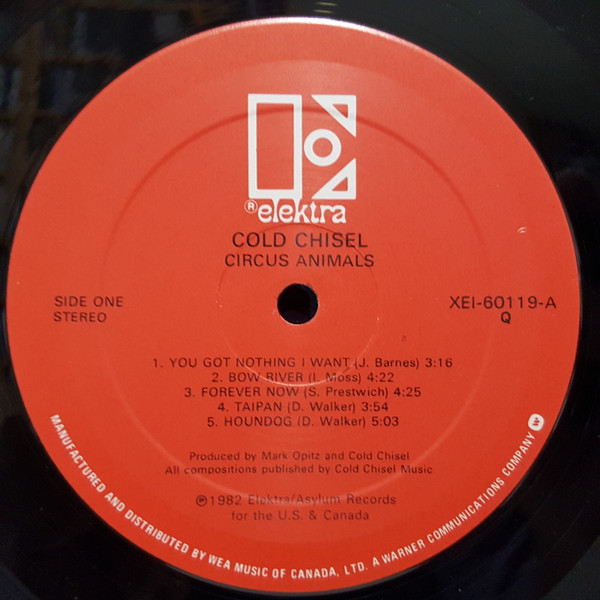 Cold Chisel - Circus Animals [Vinyl] | Elektra (XE1-60119) - 3