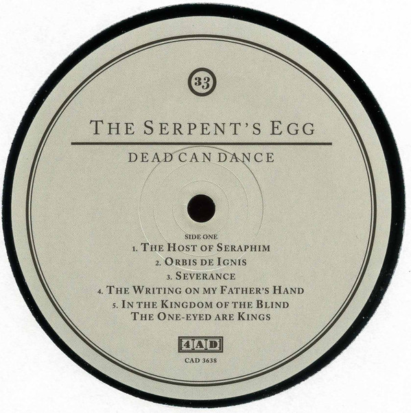 Dead Can Dance - The Serpent's Egg | 4AD (CAD 3638) - 3