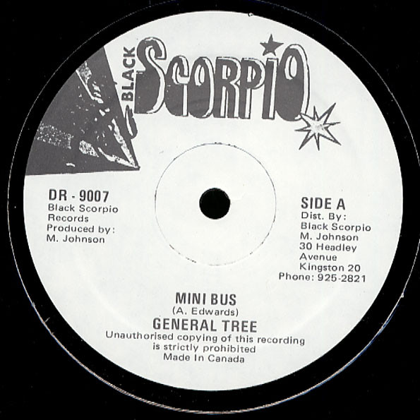 General Trees / Lord Sassafrass - Mini Bus / Lovable Bubbs | Black Scorpio (DR-9007)
