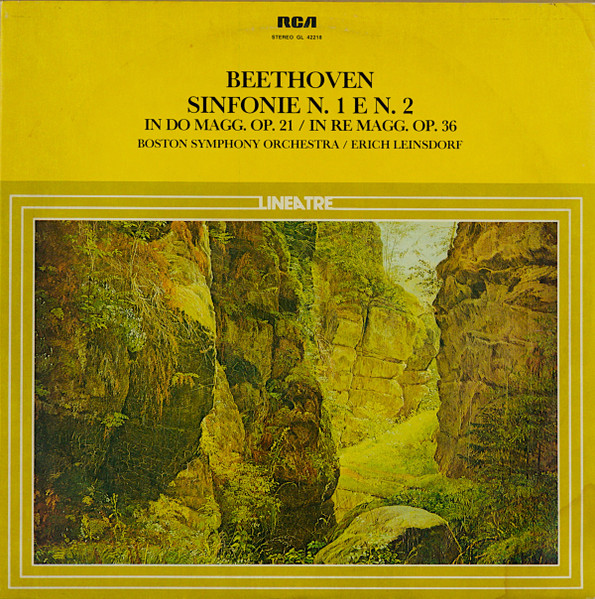 Ludwig van Beethoven - Boston Symphony Orchestra , Erich Leinsdorf - Sinfonie N. 1 E N. 2 In Do Magg. Op. 21 / In Re Magg. Op. 36 | RCA (GL 42218)