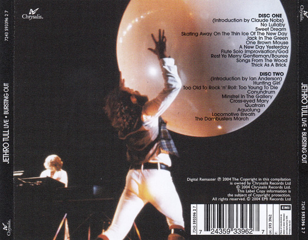 Jethro Tull - Live - Bursting Out | Chrysalis (7243 593396 2 7) - 2