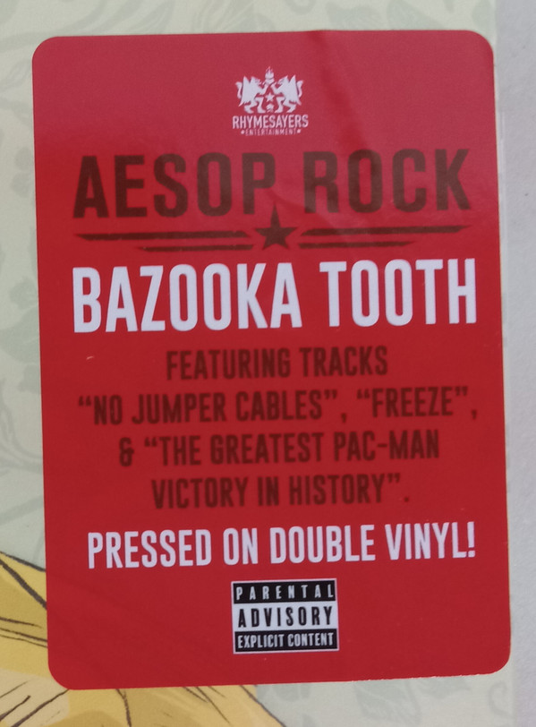 Aesop Rock - Bazooka Tooth | Rhymesayers Entertainment (RSE0353-1) - 2 Aesop Rock - Bazooka Tooth | Rhymesayers Entertainment (RSE0353-1) - 2