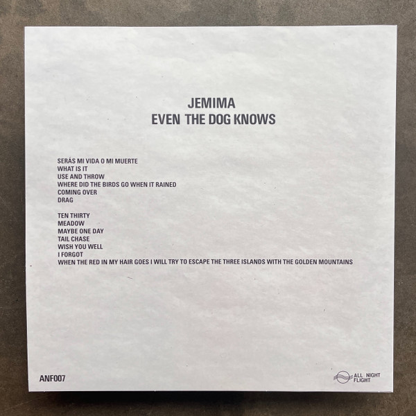 Jemima - Even The Dog Knows | All Night Flight (ANF007) - 2
