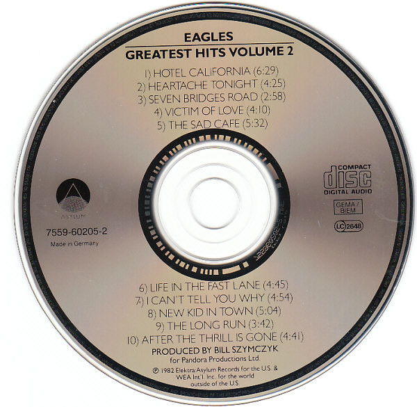 Eagles - Eagles Greatest Hits Volume 2 | Asylum Records (7559-60205-2) - 3