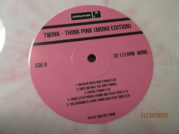 Twink - Think Pink (Mono Edition) | Noiseagonymayhem Records (NAM 022 LP MONO) - 4 Twink - Think Pink (Mono Edition) | Noiseagonymayhem Records (NAM 022 LP MONO) - 4