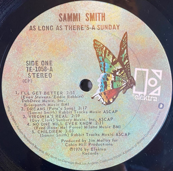 Sammi Smith - As Long As There's A Sunday | Elektra (7E-1058) - 3 Sammi Smith - As Long As There's A Sunday | Elektra (7E-1058) - 3