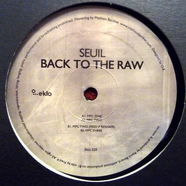 Seuil - Back To The Raw | Eklo (Eklo 020)