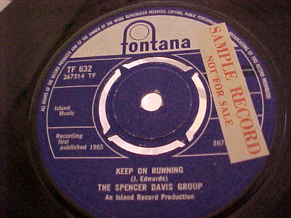 The Spencer Davis Group - Keep On Running | Fontana (TF 632) - 3 The Spencer Davis Group - Keep On Running | Fontana (TF 632) - 3