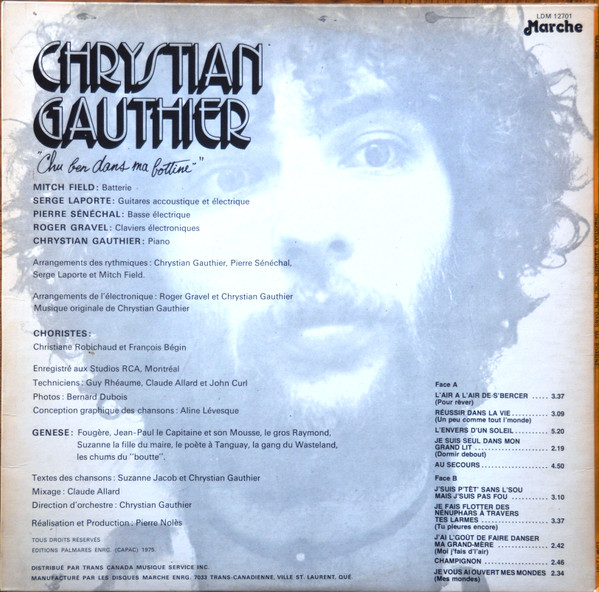 Christian Gauthier - Chu Ben Dans Ma Bottine | Marche (LDM-12701) - 3 Christian Gauthier - Chu Ben Dans Ma Bottine | Marche (LDM-12701) - 3