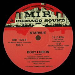 Starvue - Body Fusion | Midwest International Records (MIR-1720) - 2 Starvue - Body Fusion | Midwest International Records (MIR-1720) - 2
