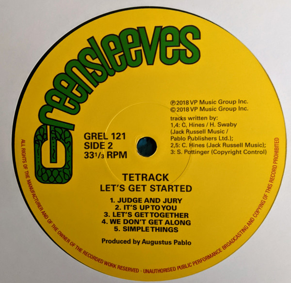 Tetrack - Let's Get Started | Greensleeves Records (GREL121) - 4 Tetrack - Let's Get Started | Greensleeves Records (GREL121) - 4