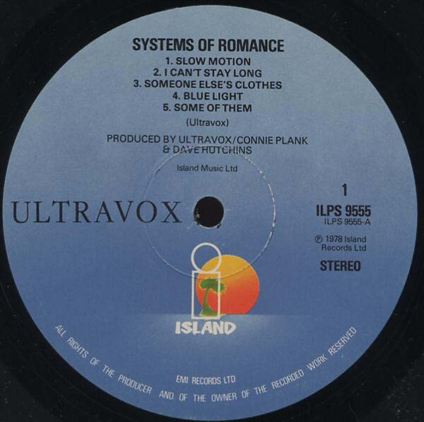 Ultravox - Systems Of Romance | Island Records (ILPS 9555) - 3