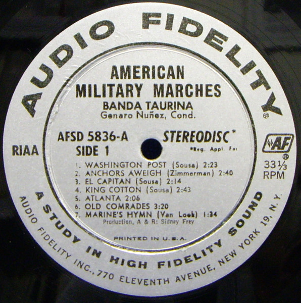 Banda Taurina - American Military Marches | Audio Fidelity (AFSD 5836) - 3 Banda Taurina - American Military Marches | Audio Fidelity (AFSD 5836) - 3