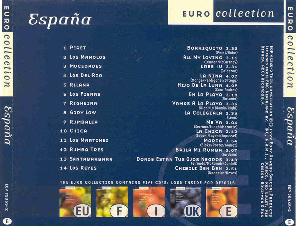 Various - Euro Collection - España | Eddy Ouwens Special Products (EOP 95365-2) - 3