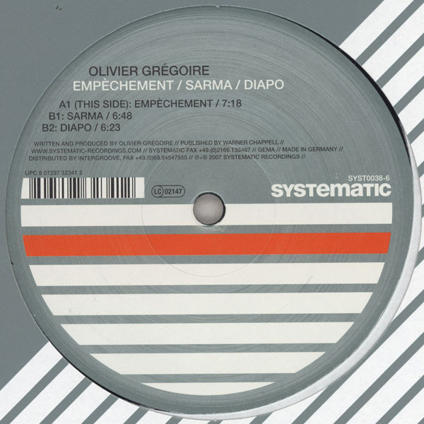 Olivier Grégoire - Empèchement / Sarma / Diapo | Systematic (SYST0038-6)