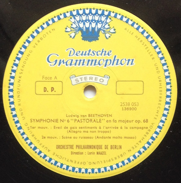 Ludwig van Beethoven , Berliner Philharmoniker , Lorin Maazel - Symphonie Pastorale | Deutsche Grammophon (2538 053) - 3 Ludwig van Beethoven , Berliner Philharmoniker , Lorin Maazel - Symphonie Pastorale | Deutsche Grammophon (2538 053) - 3