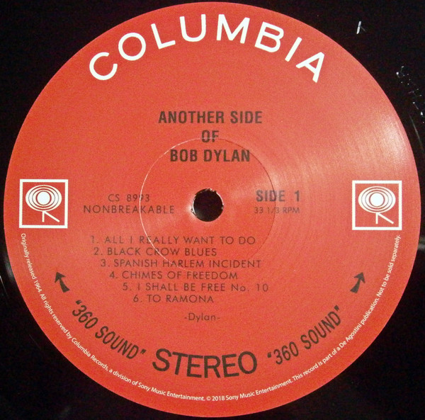 Bob Dylan - Another Side Of Bob Dylan | Columbia (CS 8993) - 3 Bob Dylan - Another Side Of Bob Dylan | Columbia (CS 8993) - 3