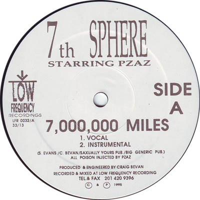 7th Sphere Starring Pzaz - 7,000,000 Miles | Low Frequency Recordings (LFR 0032)