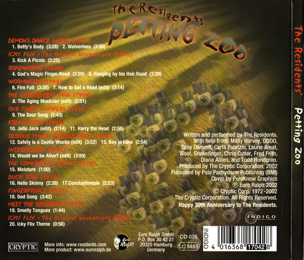 The Residents - Petting Zoo | Euro Ralph (CD 026) - 2 The Residents - Petting Zoo | Euro Ralph (CD 026) - 2