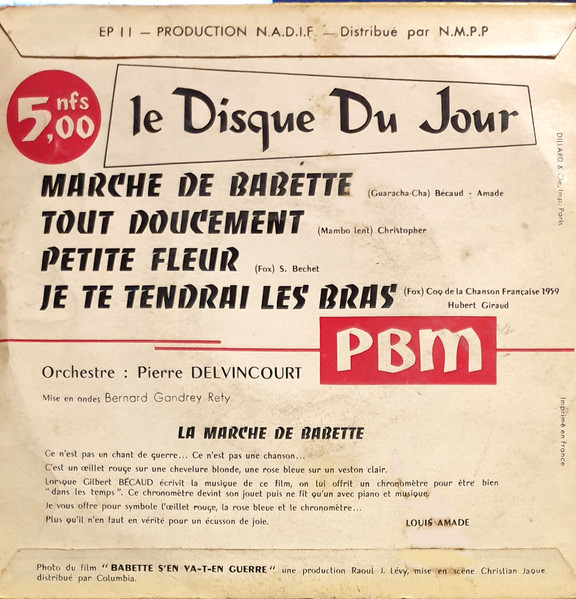 Pierre Delvincourt Et Son Orchestre - La Marche De Babette | PBM (EP 11) - 2 Pierre Delvincourt Et Son Orchestre - La Marche De Babette | PBM (EP 11) - 2