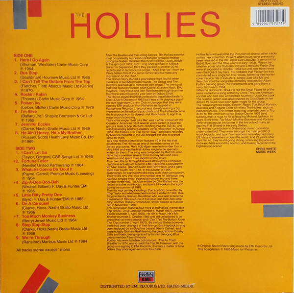 The Hollies - The Hollies | Music For Pleasure (MFP 41 5727 1) - 2