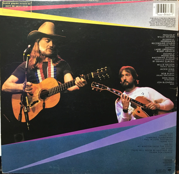 Willie Nelson Featuring The Guitar Of Jackie King - Angel Eyes [Vinyl] | Columbia (FC 39363) - 2