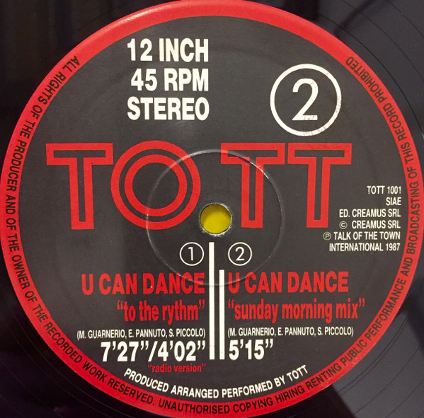 Talk Of The Town - U Can Dance | Talk Of The Town International (TOTT 1001) - 2 Talk Of The Town - U Can Dance | Talk Of The Town International (TOTT 1001) - 2