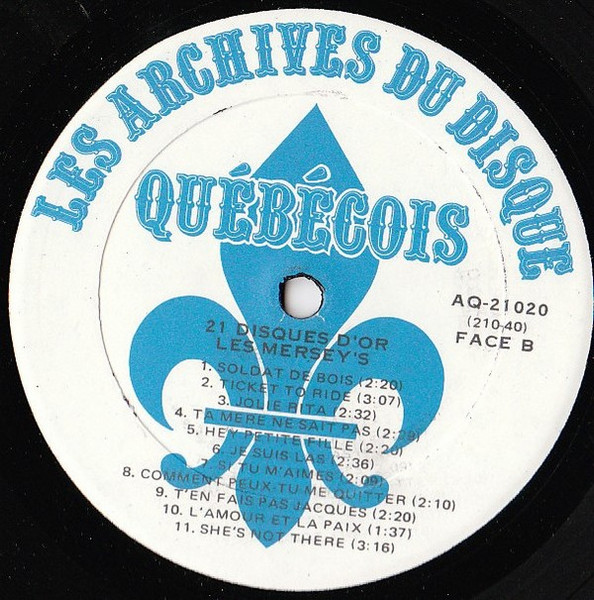 Les Mersey's - 21 Disques D'Or [Vinyl] | Les Archives Du Disque Québécois (AQ-21020) - 4