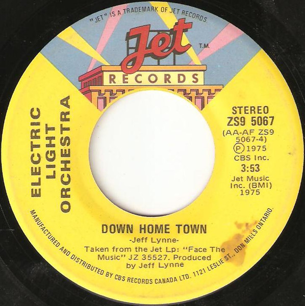 Electric Light Orchestra - Last Train To London / Down Home Town (7") [Vinyl] | Jet Records (ZS9 5067) - 2