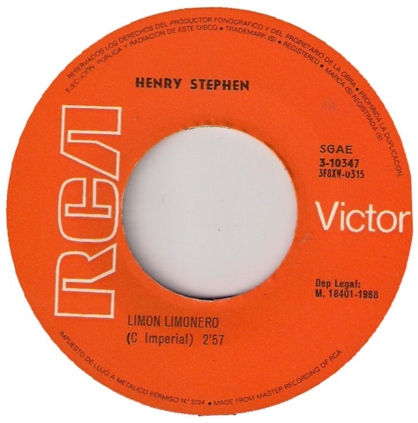 Henry Stephen - Limon Limonero | RCA Victor (3-10347) - 4