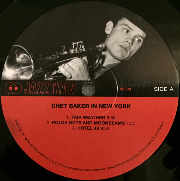 Chet Baker - In New York | Jazztwin (50003) - 3