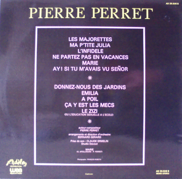 Pierre Perret - Pierre Perret | Adèle (AD 39.506) - 2