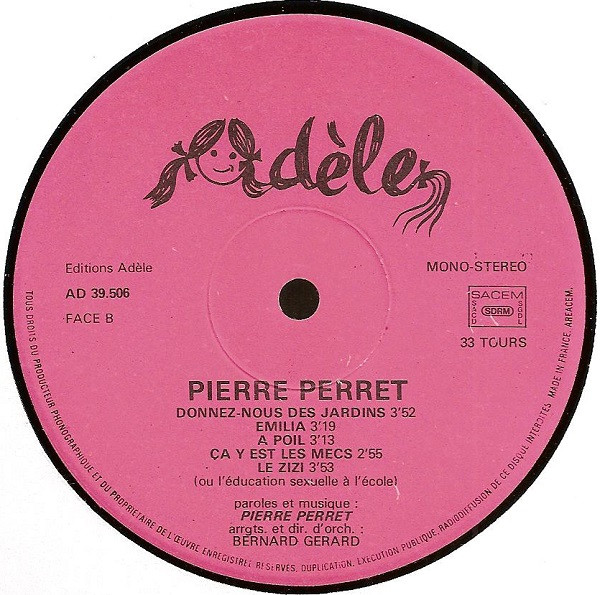 Pierre Perret - Pierre Perret | Adèle (AD 39.506) - 4