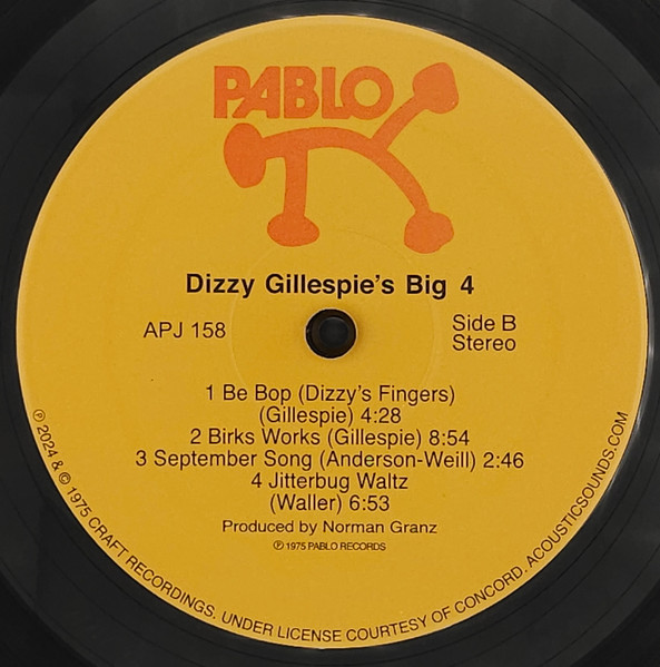 Dizzy Gillespie's Big 4 - Dizzy Gillespie's Big 4 | Analogue Productions (APJ 158) - 4