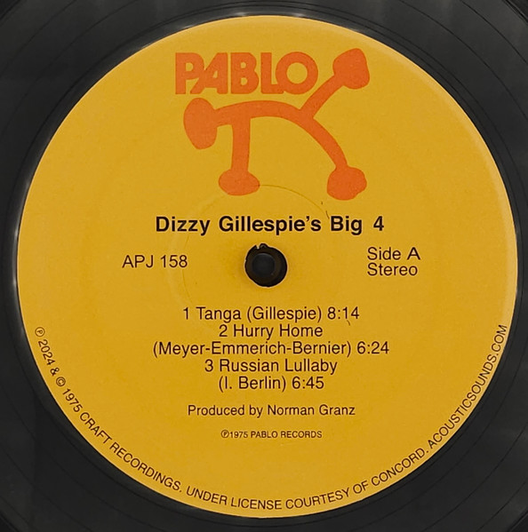 Dizzy Gillespie's Big 4 - Dizzy Gillespie's Big 4 | Analogue Productions (APJ 158) - 3