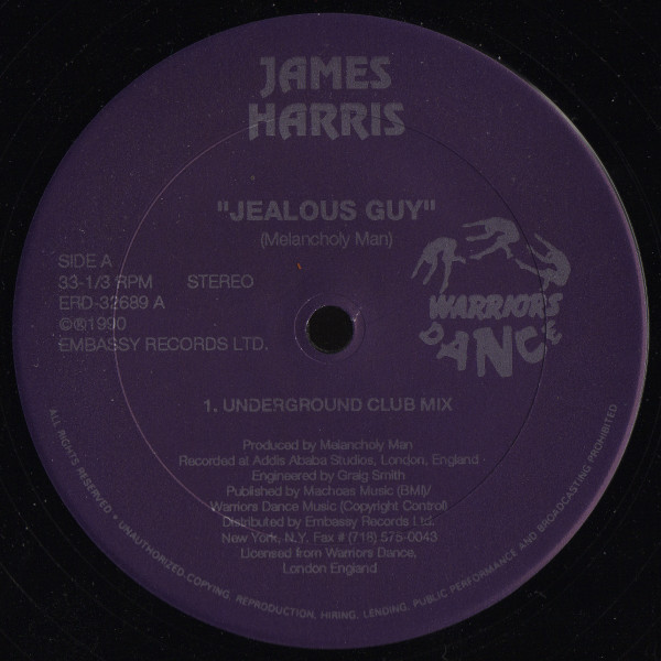 James Harris - Jealous Guy | Embassy Records (ERD-32689)