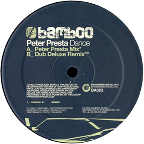 Peter Presta - Dance | Bamboo Music (BA023) - main