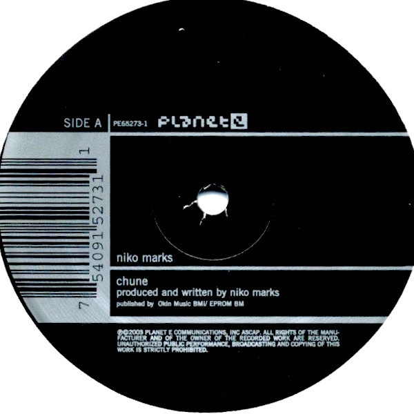 Niko Marks - Chune / Truly Something | Planet E (PE 65273-1) - main