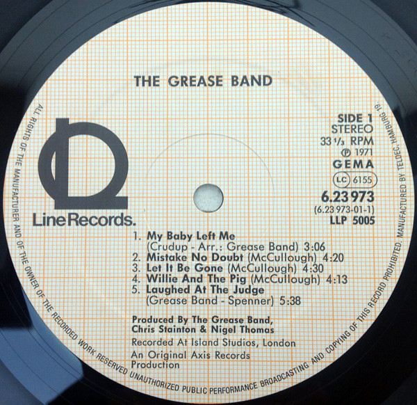 The Grease Band - Grease Band | Line Records (6.23973) - 3 The Grease Band - Grease Band | Line Records (6.23973) - 3