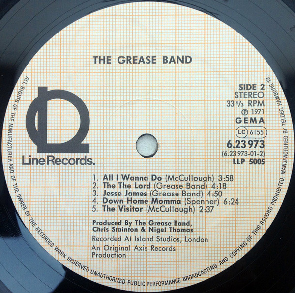 The Grease Band - Grease Band | Line Records (6.23973) - 4 The Grease Band - Grease Band | Line Records (6.23973) - 4